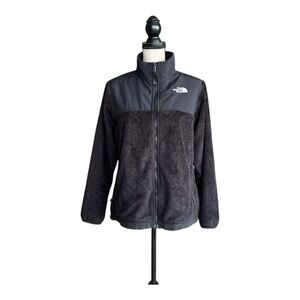 The North Face Girls Black Teddy Fleece Jacket Size XL